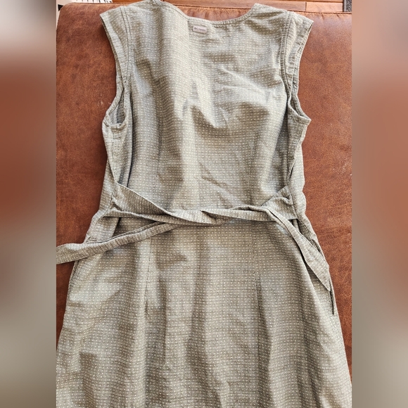 Columbia Green Midi Shift Dress With Pockets - Picture 5 of 7